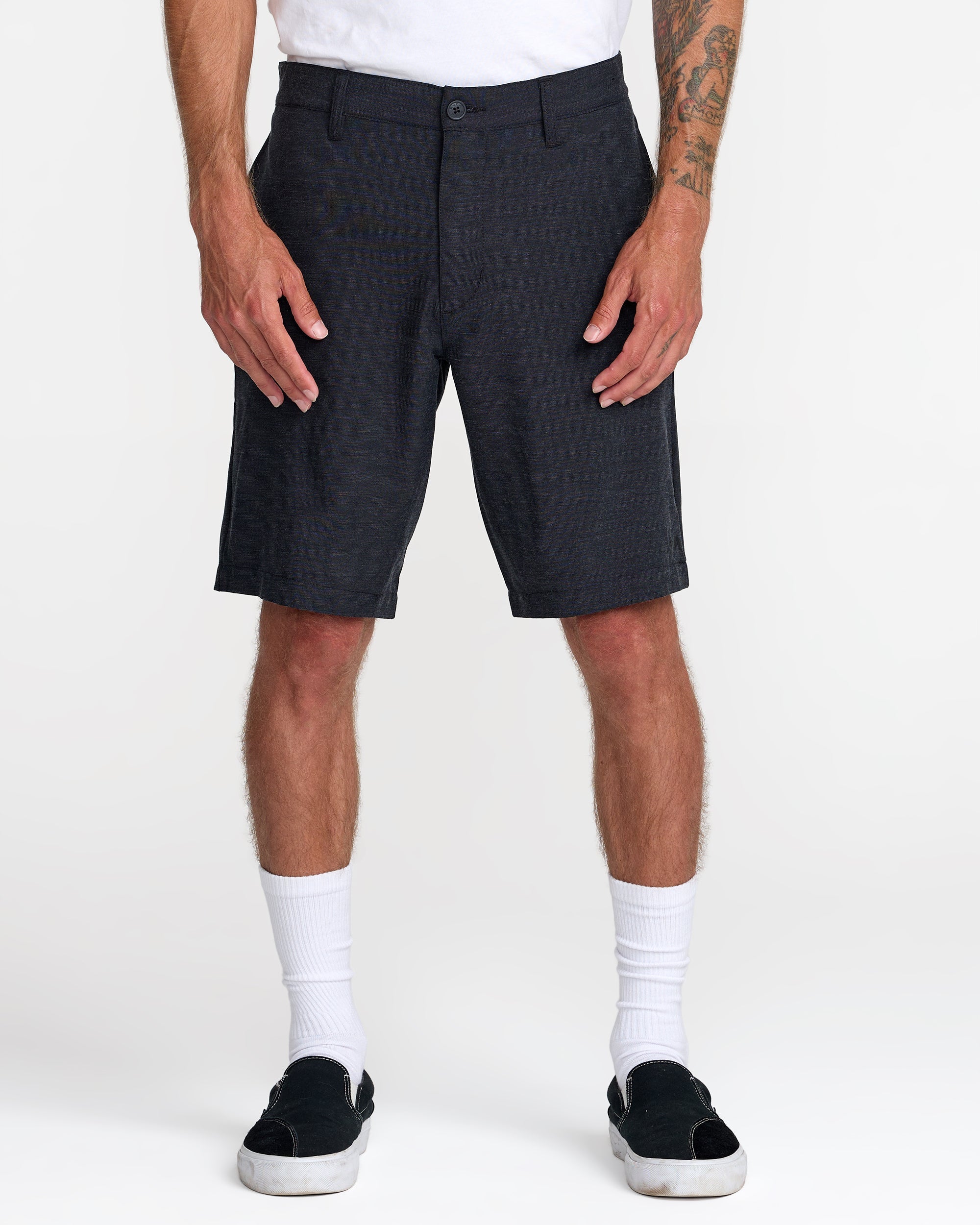 Sport Course Chino Short - Heather Black | RVCA for sale