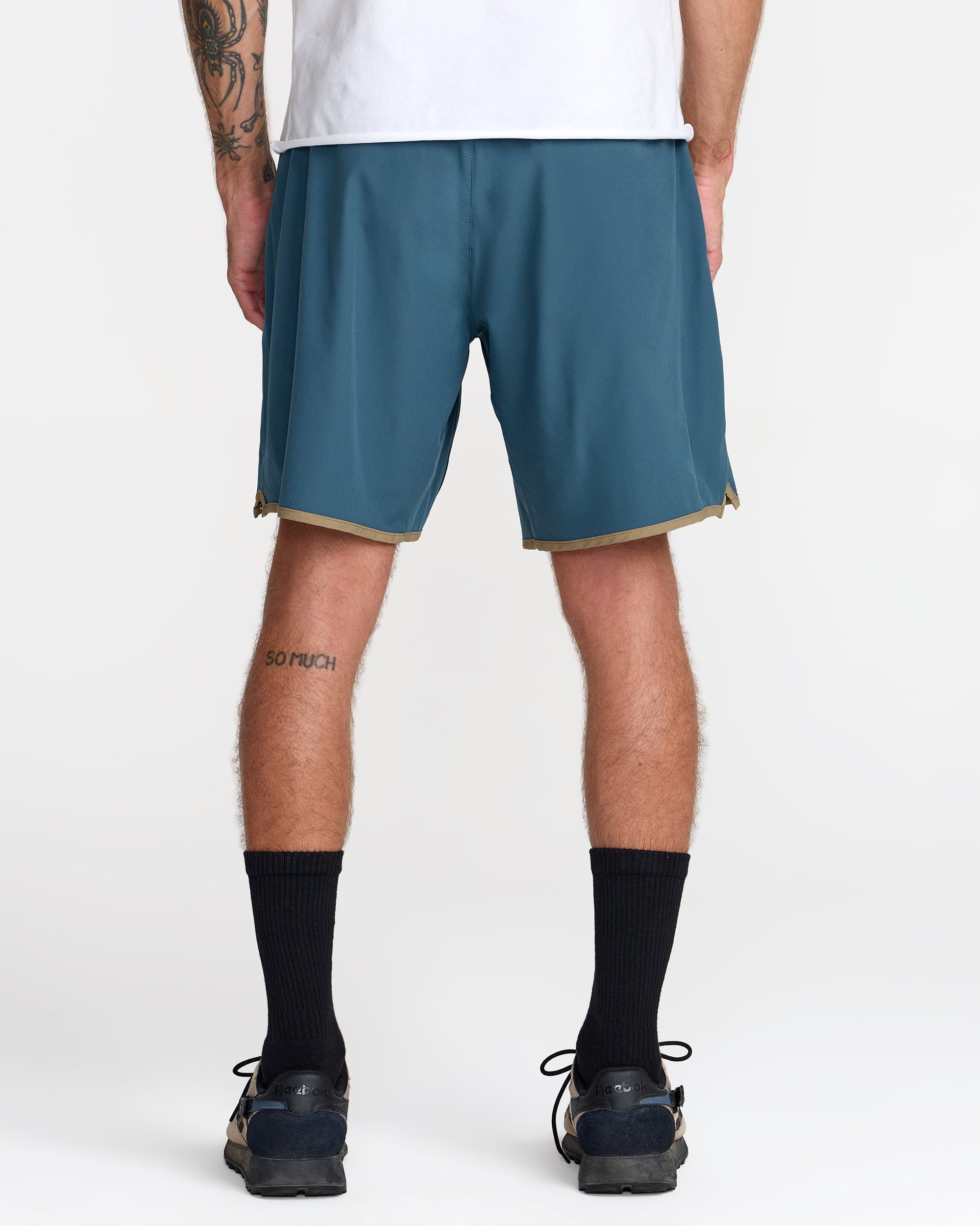 Yogger Stretch Contrast 17" Short - Duck Blue | RVCA on sale