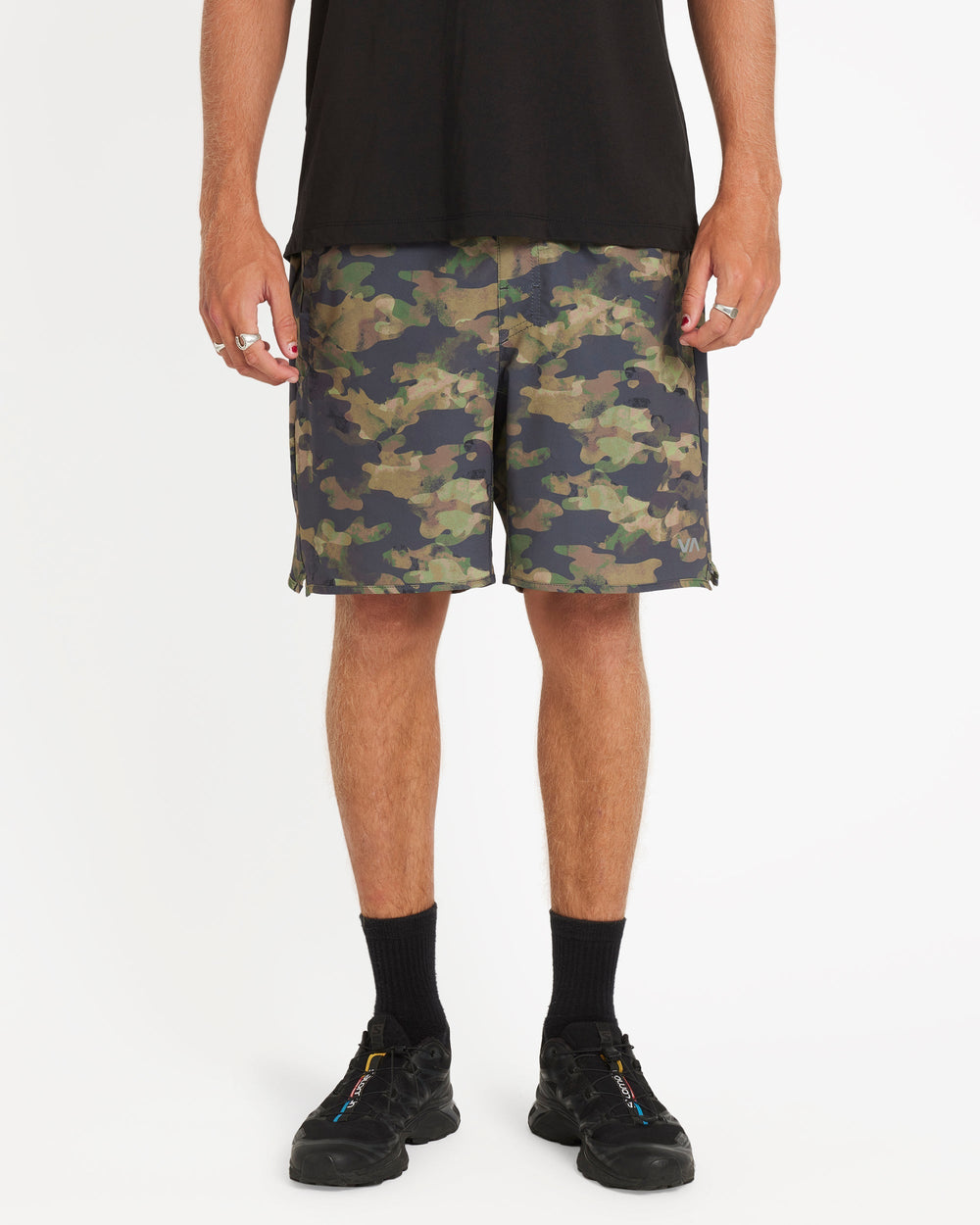 Yogger Stretch Contrast 17" Short - Olive | RVCA US