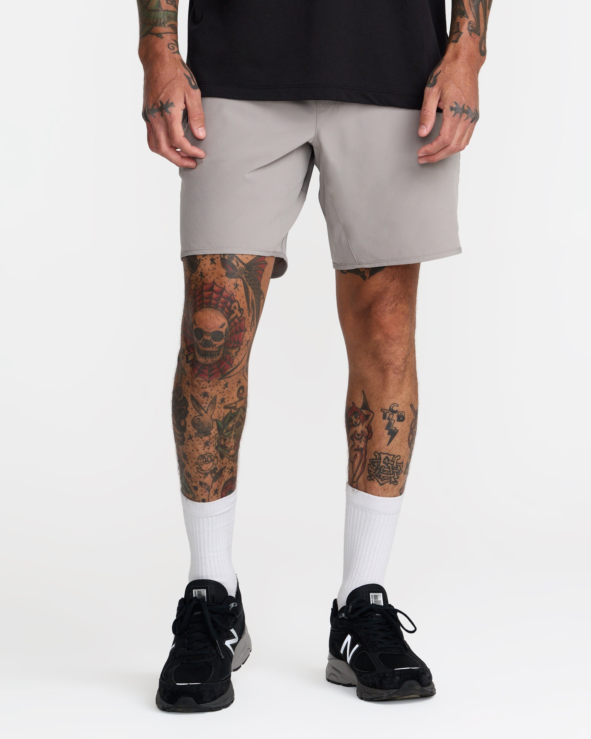Yogger Stretch 17" Shorts - Brown Stone | RVCA for sale