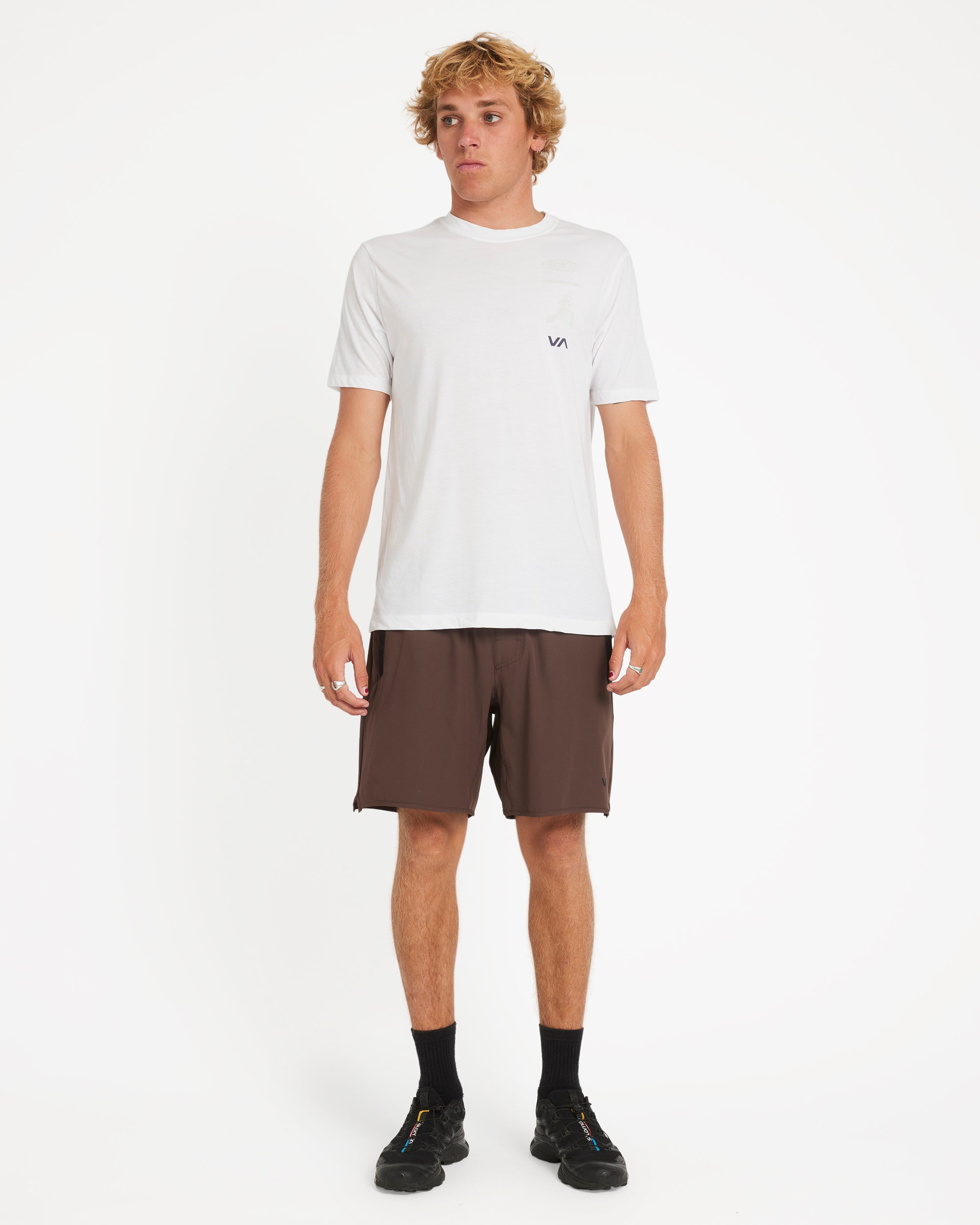 Yogger Stretch 17" Short - Mocha | RVCA on sale