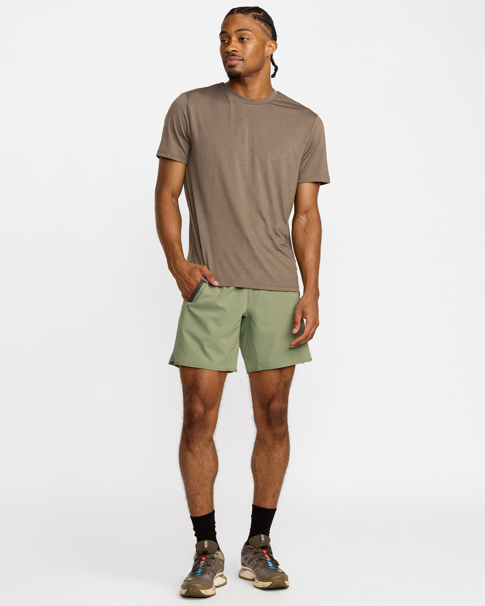 Yogger Stretch 17" Short - Ranger Green | RVCA outlet