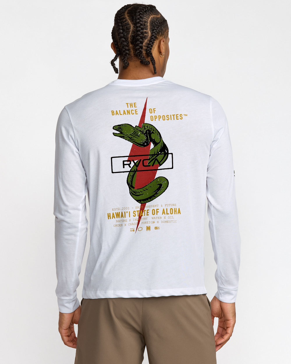 Shock Squad Long Sleeve Tee - White | RVCA on sale
