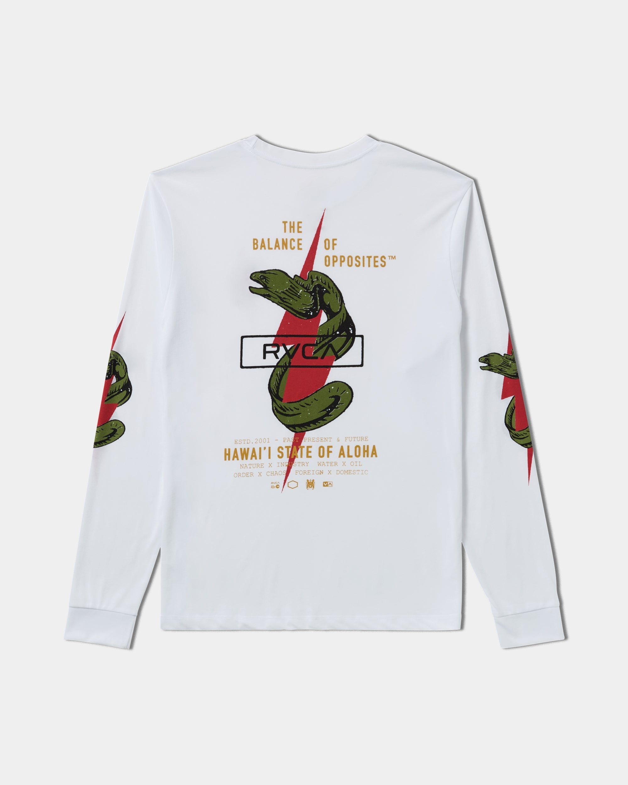 Shock Squad Long Sleeve Tee - White | RVCA on sale