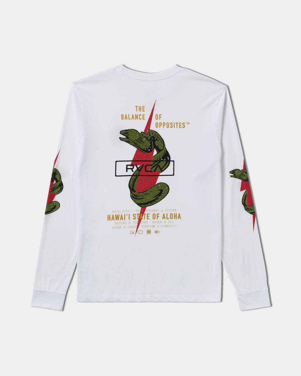 Shock Squad Long Sleeve Tee - White | RVCA on sale