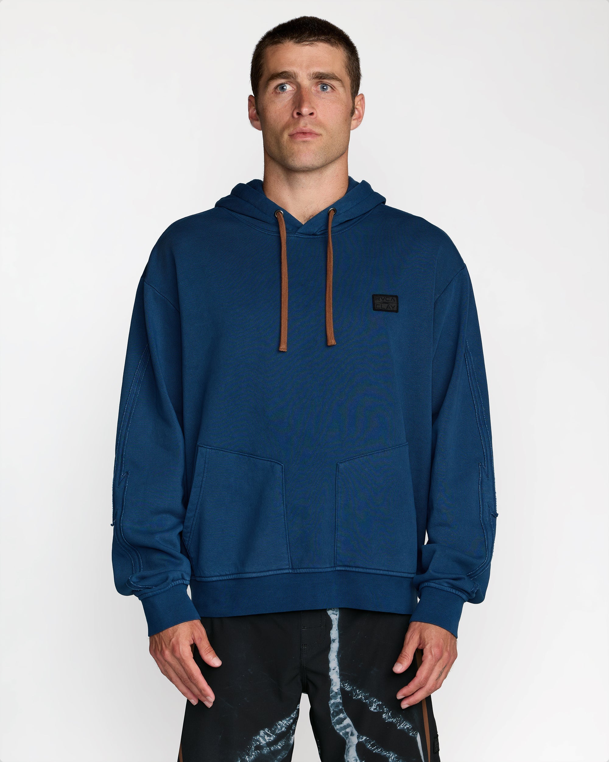 RVCA X Clay Hoodie - Dark Denim | RVCA for sale