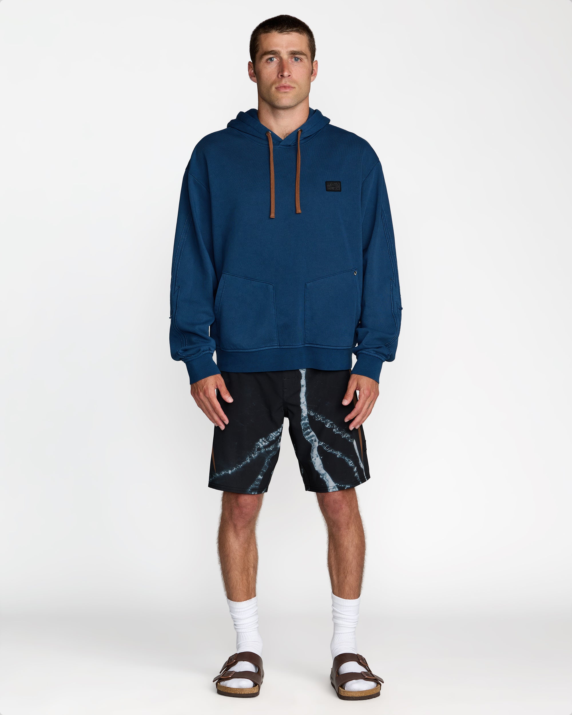 RVCA X Clay Hoodie - Dark Denim | RVCA for sale
