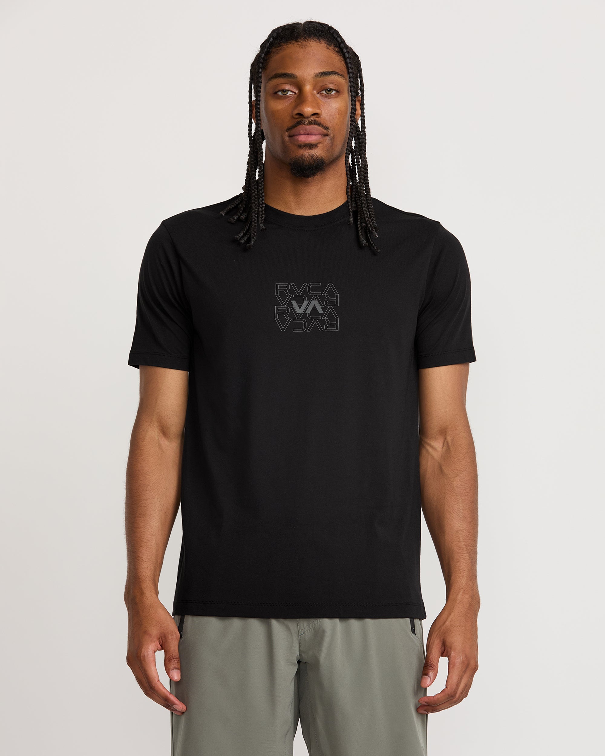 RVCA Pin Flip Short Sleeve Tee - Black | RVCA on sale