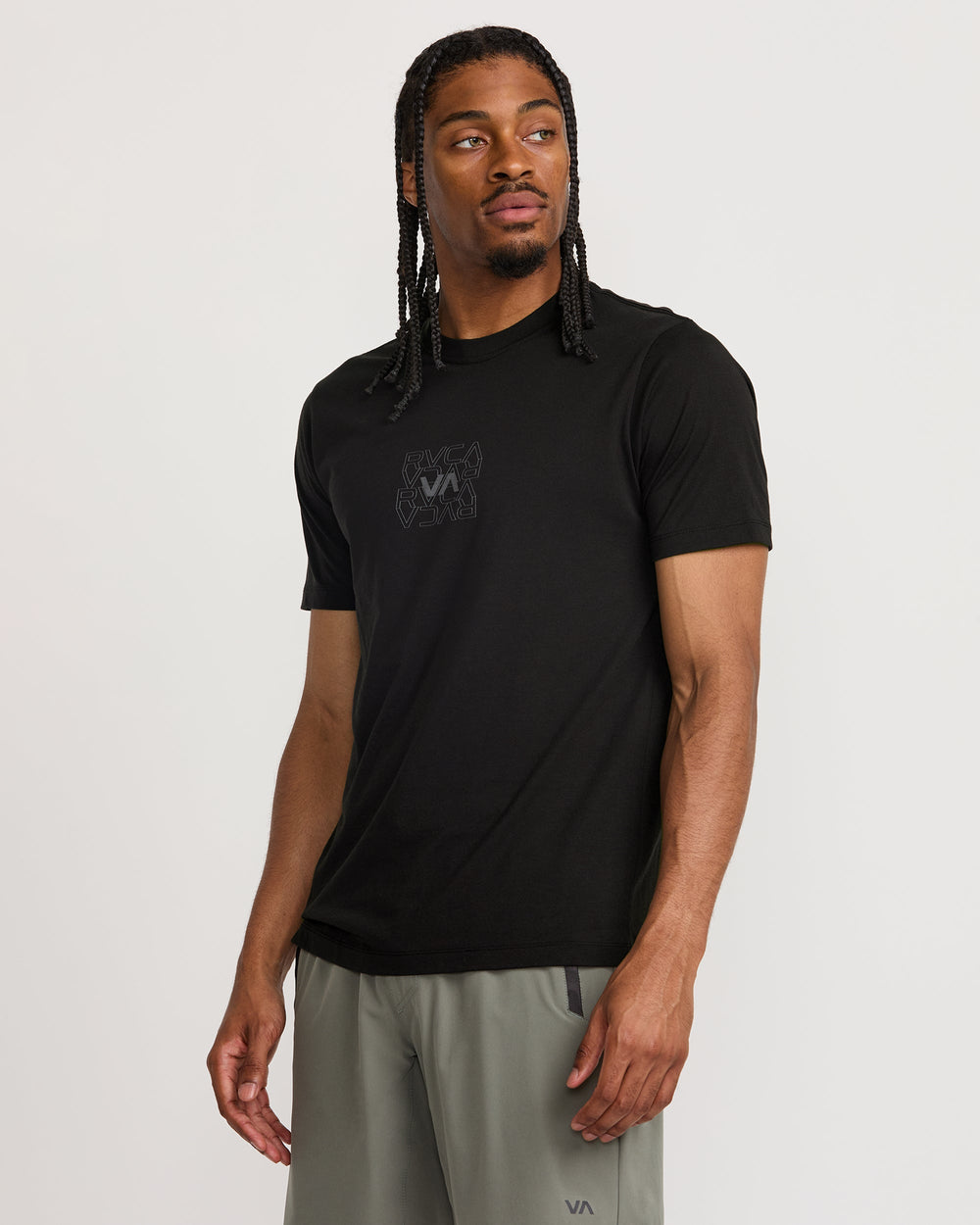 RVCA Pin Flip Short Sleeve Tee - Black | RVCA on sale