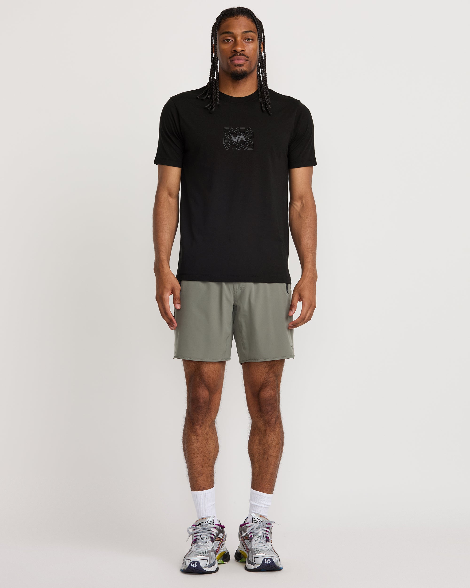 RVCA Pin Flip Short Sleeve Tee - Black | RVCA on sale