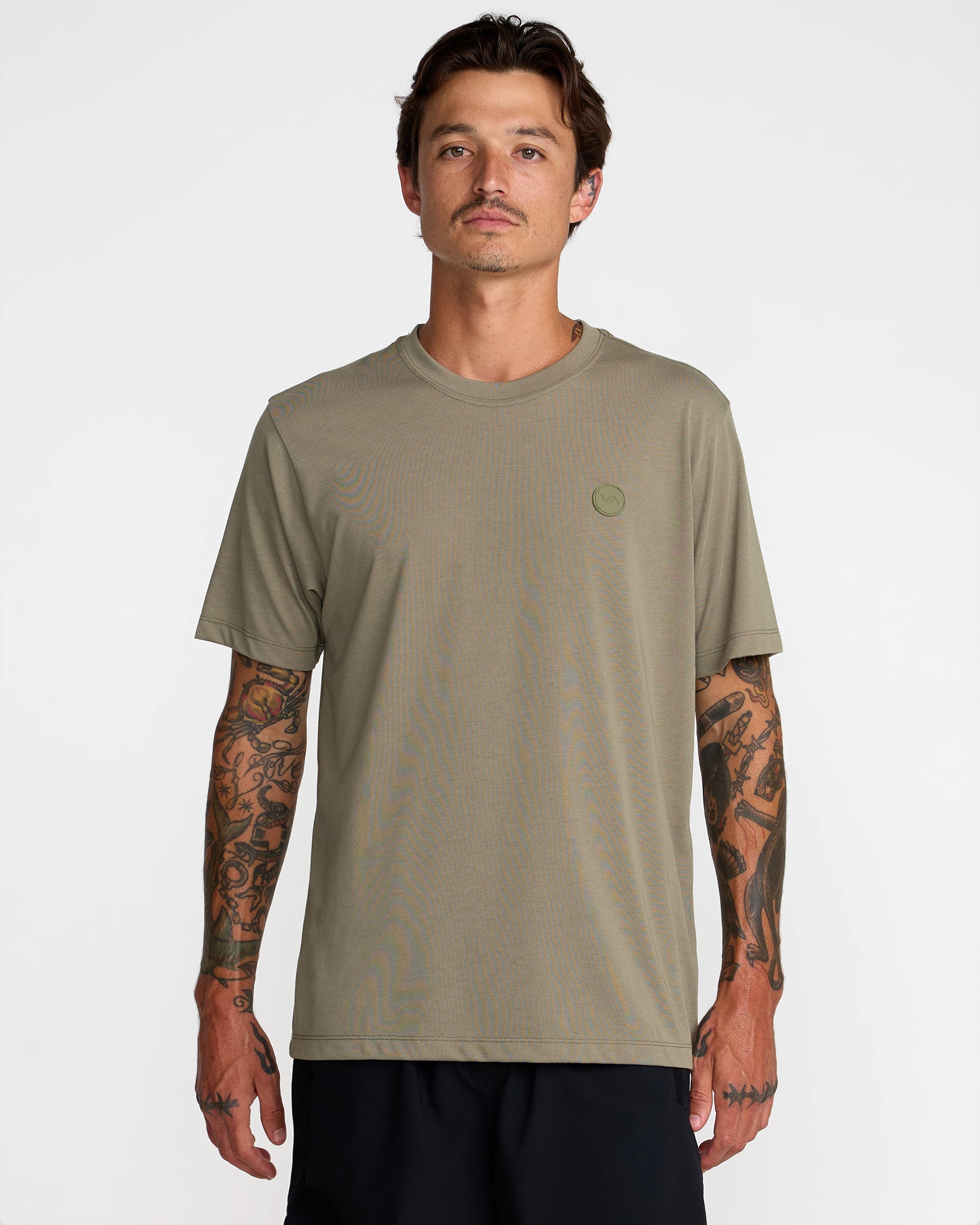 VA Circle Icon Short Sleeve Tee - Army | RVCA on sale