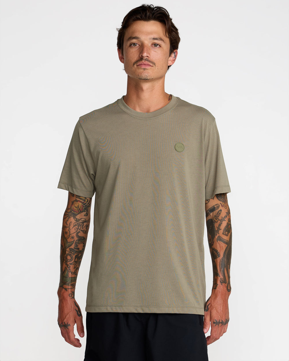 VA Circle Icon Short Sleeve Tee - Army | RVCA on sale
