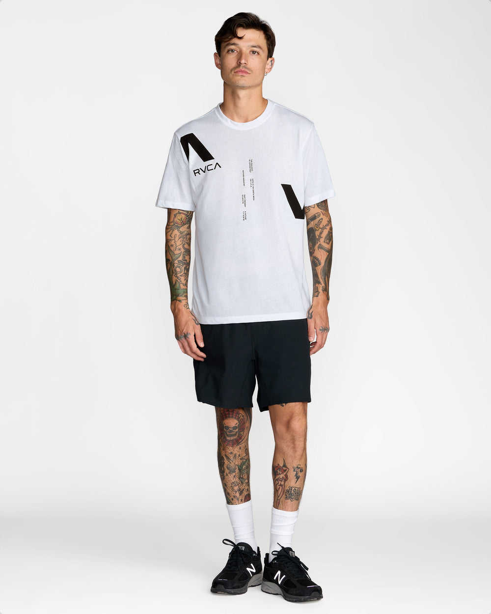 VAa Divided Short Sleeve Tee - White | RVCA online