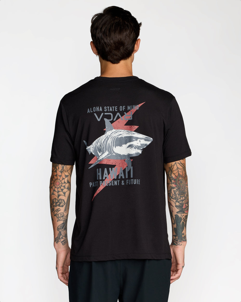 Tiger Shark Short Sleeve Tee - Black | RVCA sale