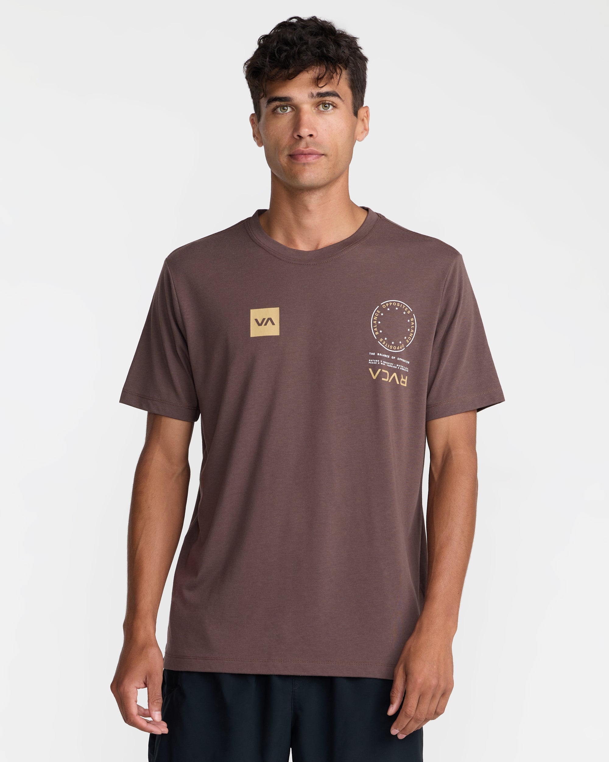 VA Mark 2 Short Sleeve Tee - Mocha | RVCA discount