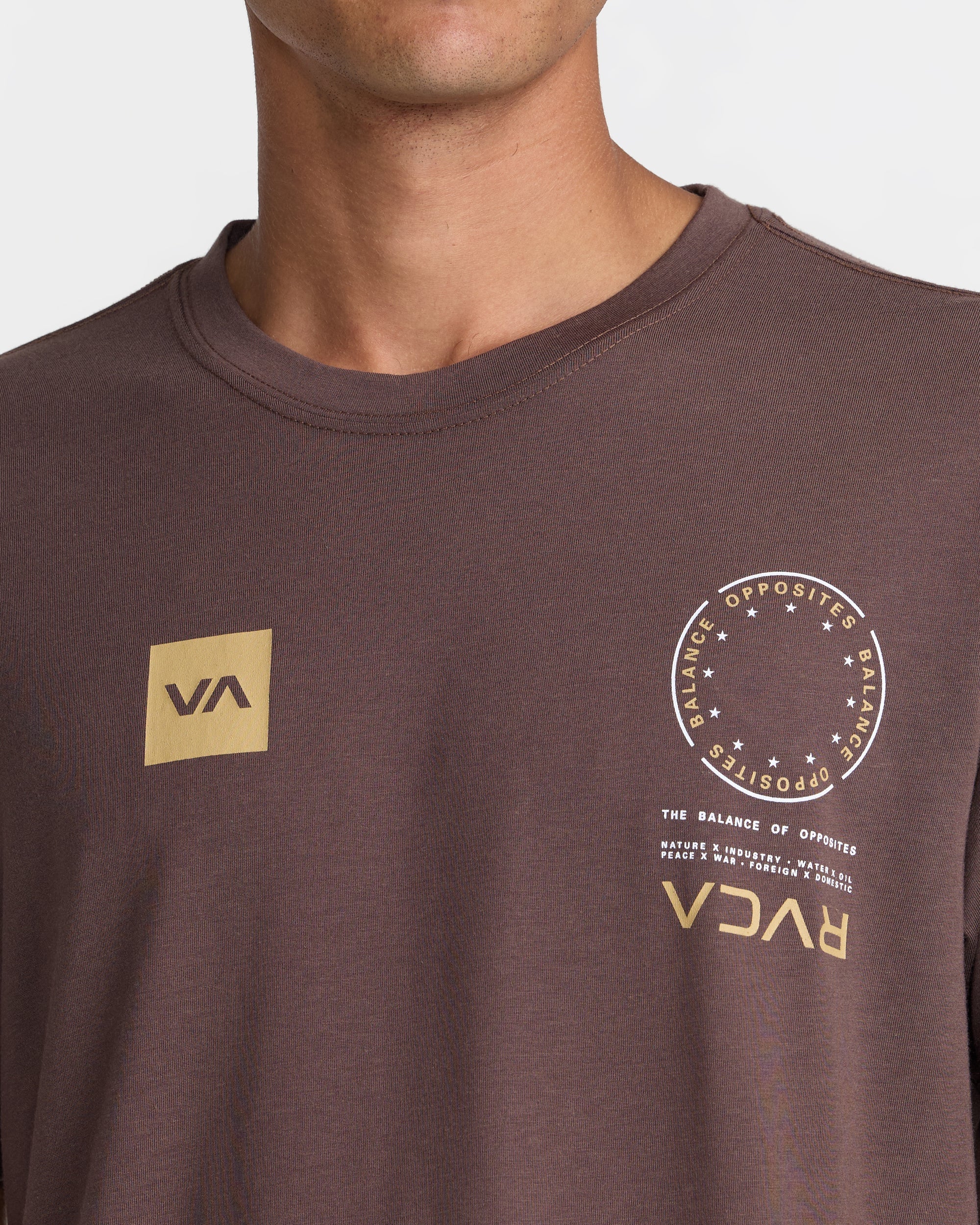 VA Mark 2 Short Sleeve Tee - Mocha | RVCA discount