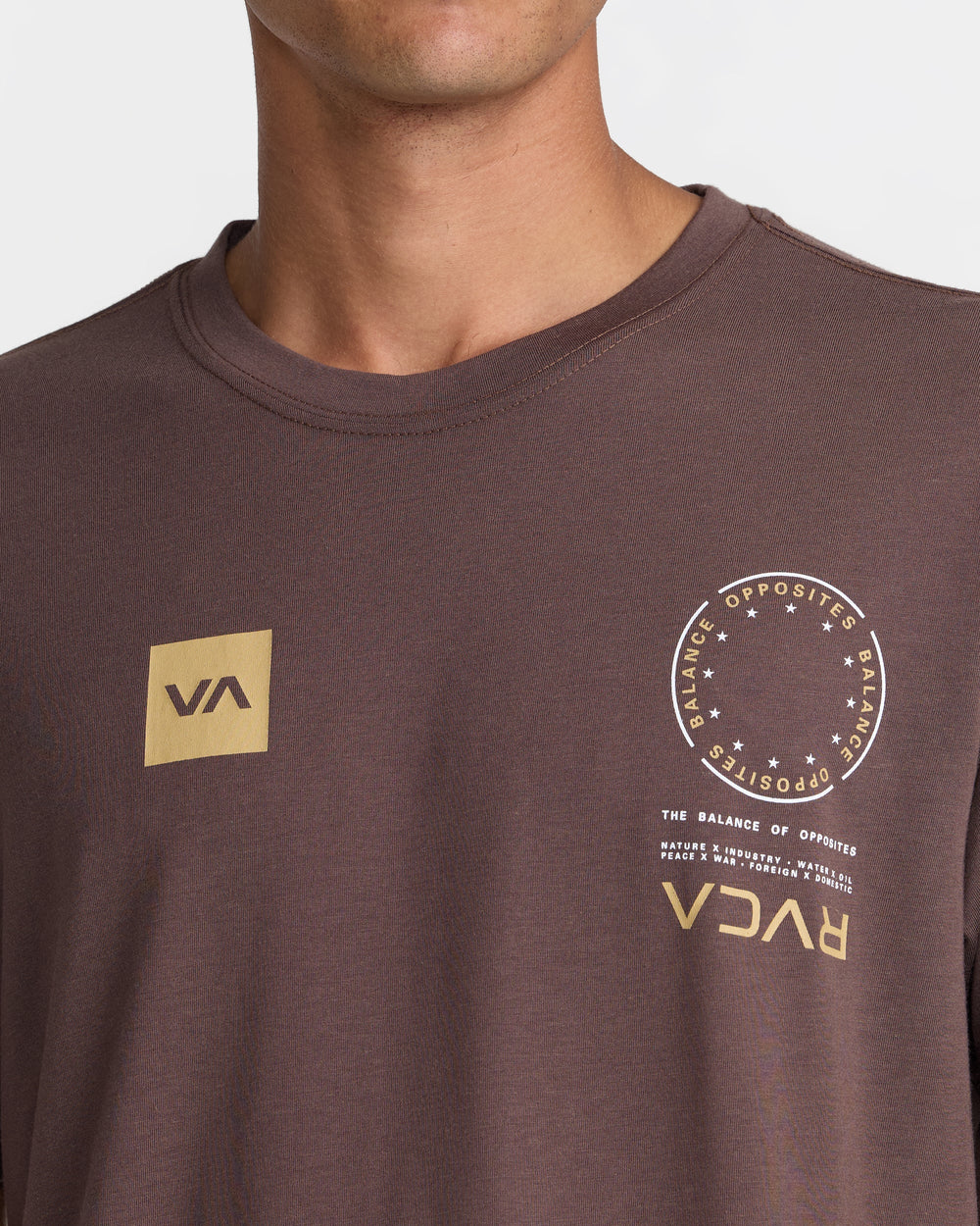 VA Mark 2 Short Sleeve Tee - Mocha | RVCA discount