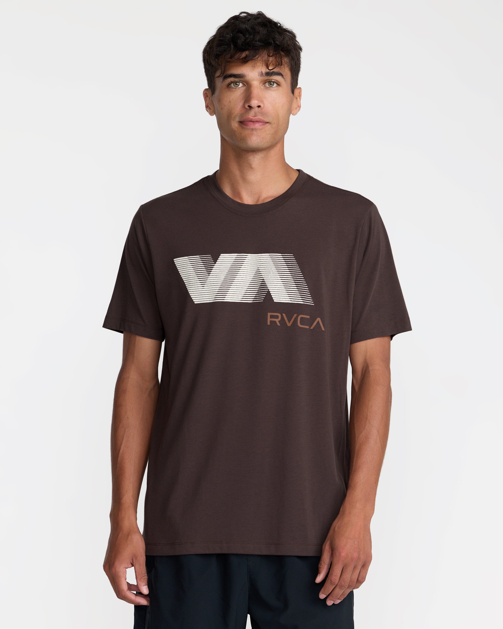 VA Blur Short Sleeve Tee - Mocha | RVCA outlet