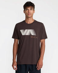 VA Blur Short Sleeve Tee - Mocha | RVCA outlet