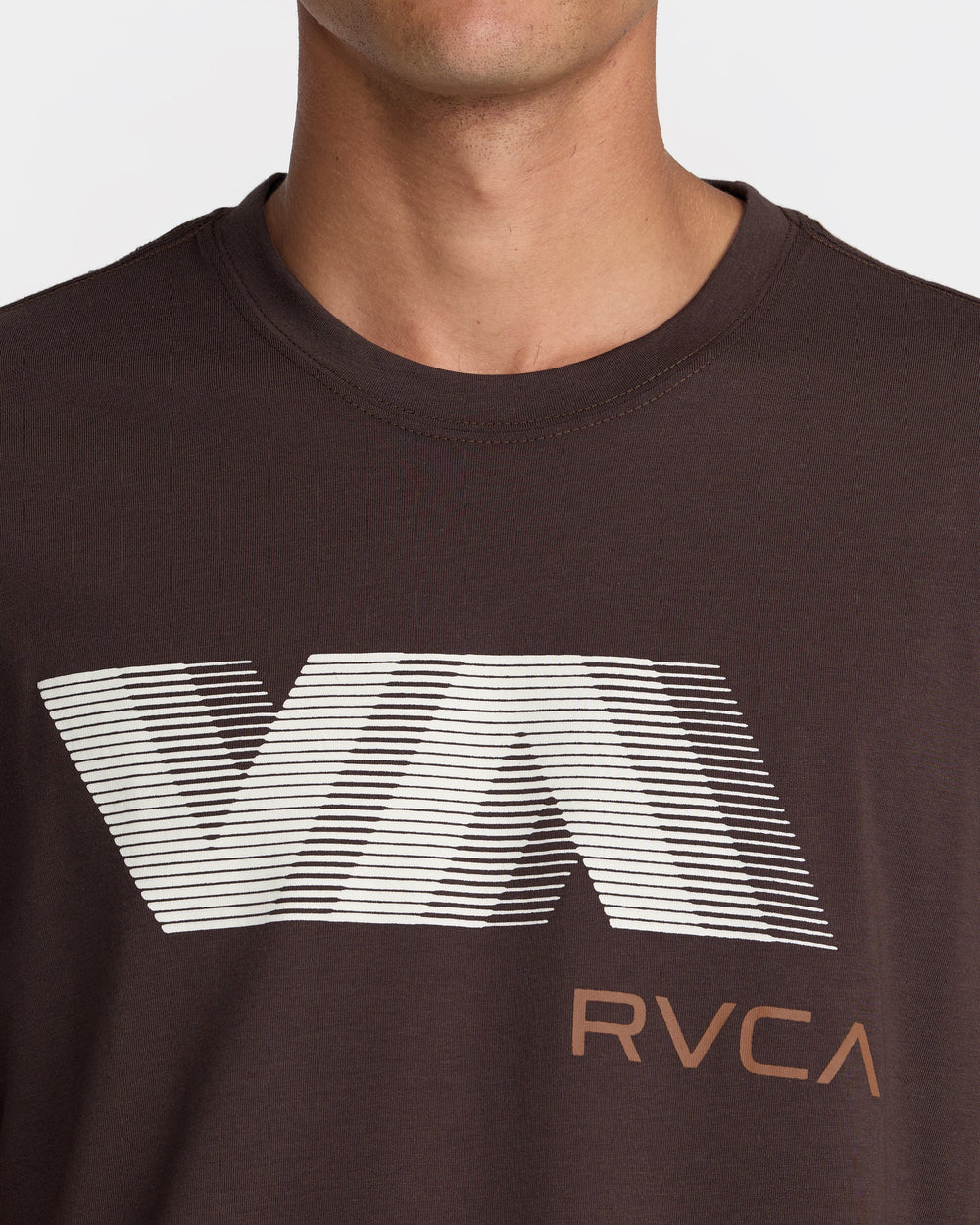 VA Blur Short Sleeve Tee - Mocha | RVCA outlet
