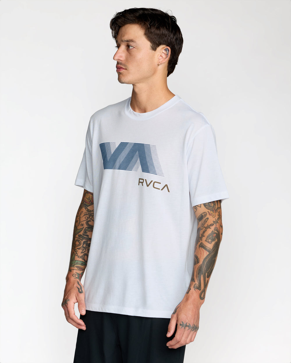 VA Blur Short Sleeve Tee - White | RVCA for sale