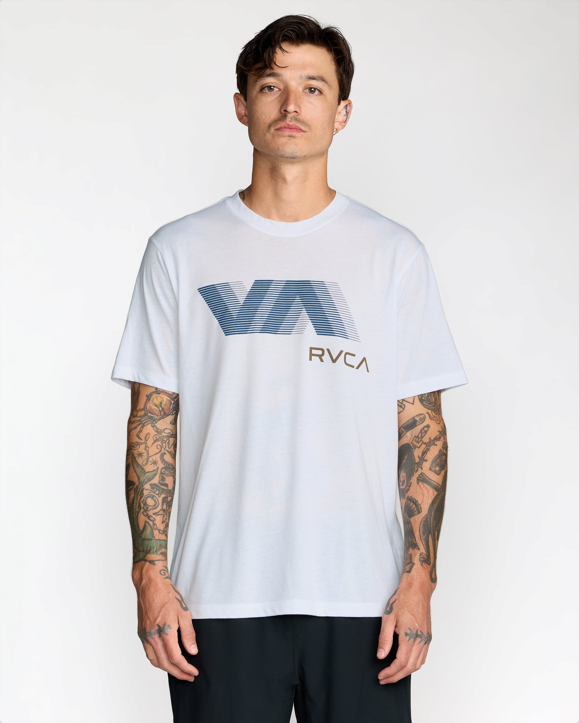 VA Blur Short Sleeve Tee - White | RVCA for sale