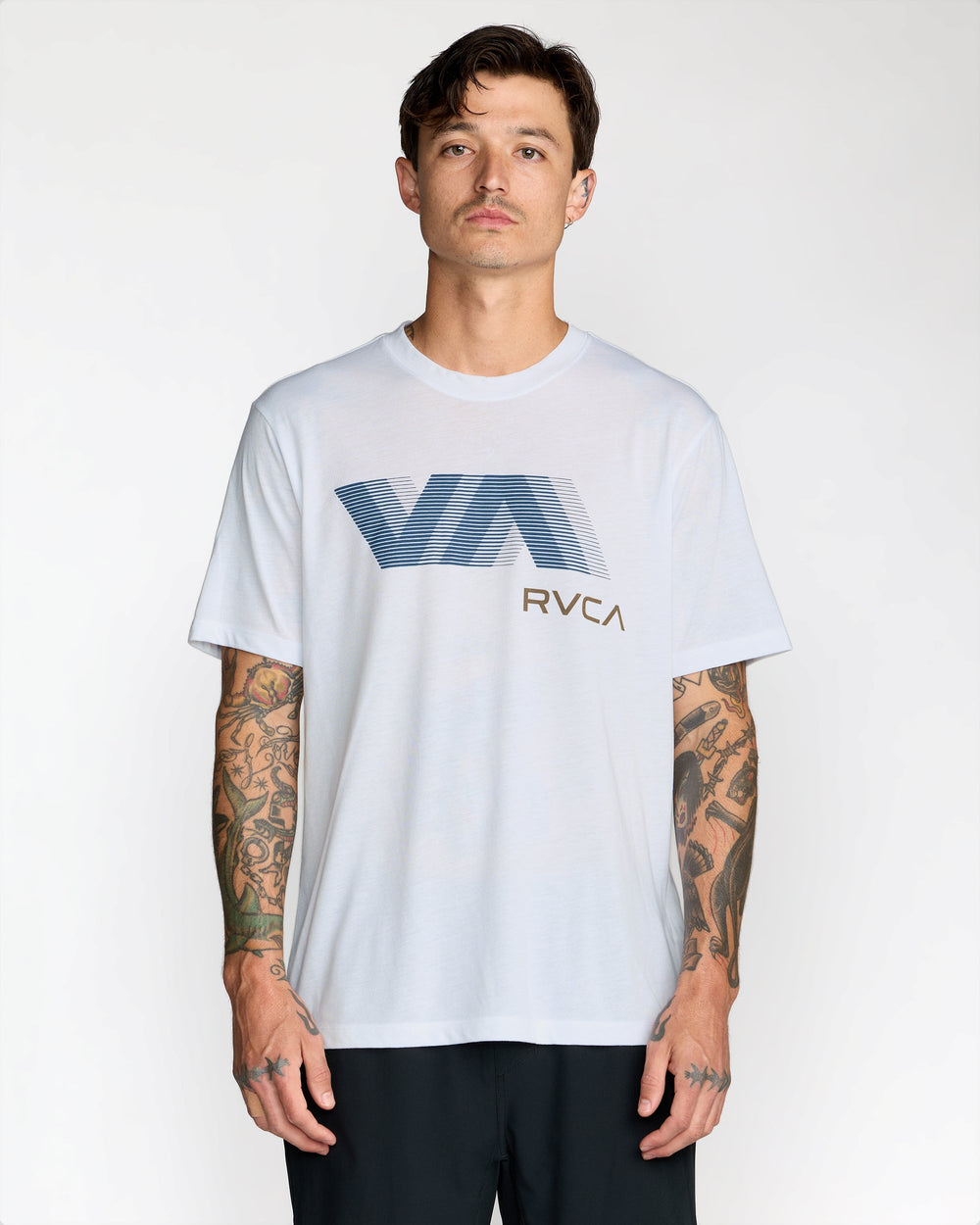 VA Blur Short Sleeve Tee - White | RVCA for sale