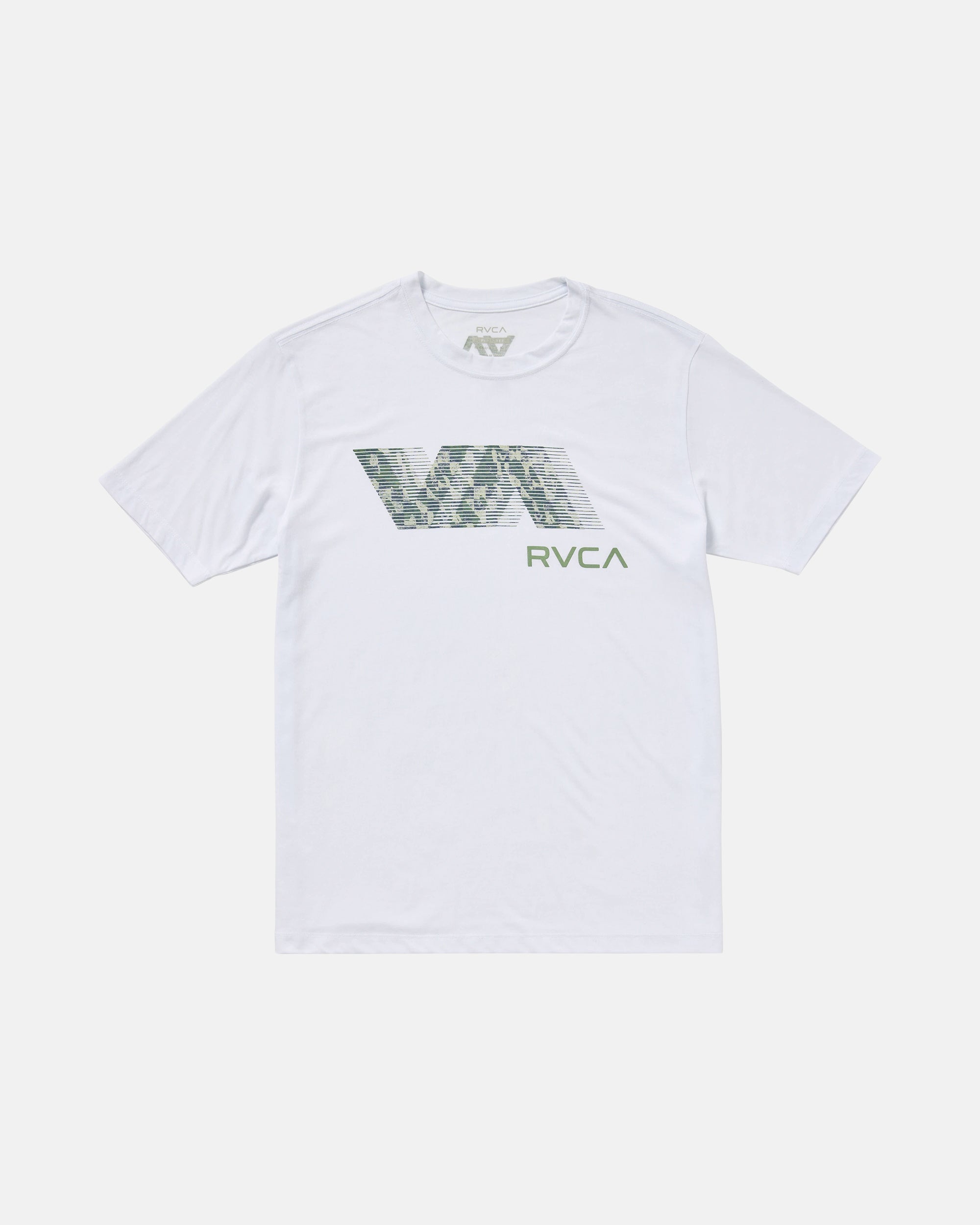 RVCA Blur Fill Short Sleeve Tee - White | RVCA US
