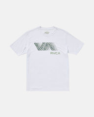 RVCA Blur Fill Short Sleeve Tee - White | RVCA US