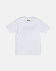 RVCA Blur Fill Short Sleeve Tee - White | RVCA US
