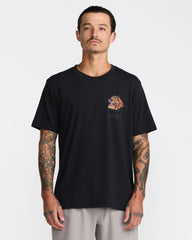 Kaleb Tiger Short Sleeve Tee - Black | RVCA discount