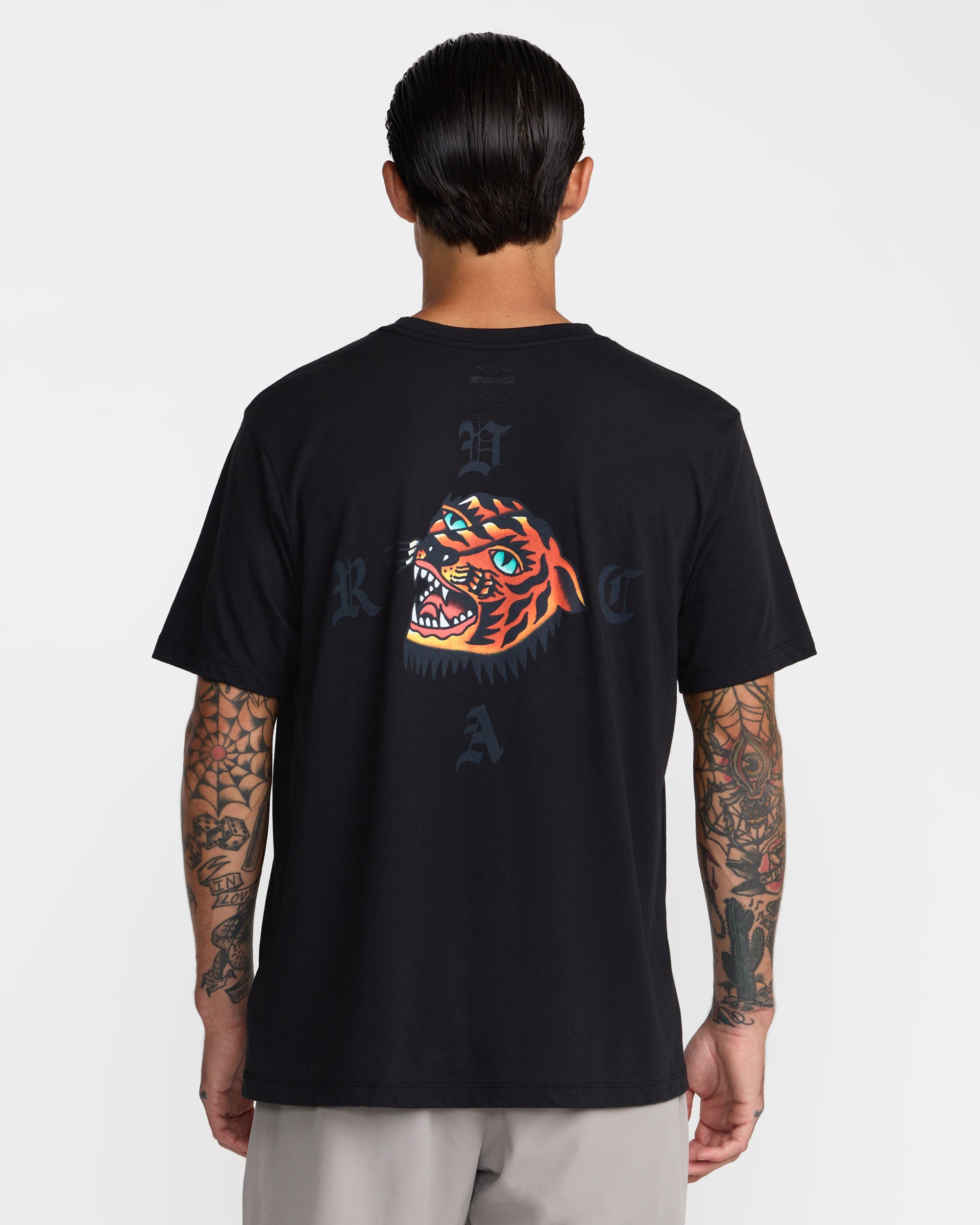 Kaleb Tiger Short Sleeve Tee - Black | RVCA discount