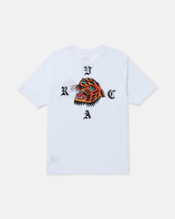 Kaleb Tiger Short Sleeve Tee - White | RVCA online