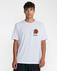 Kaleb Tiger Short Sleeve Tee - White | RVCA online