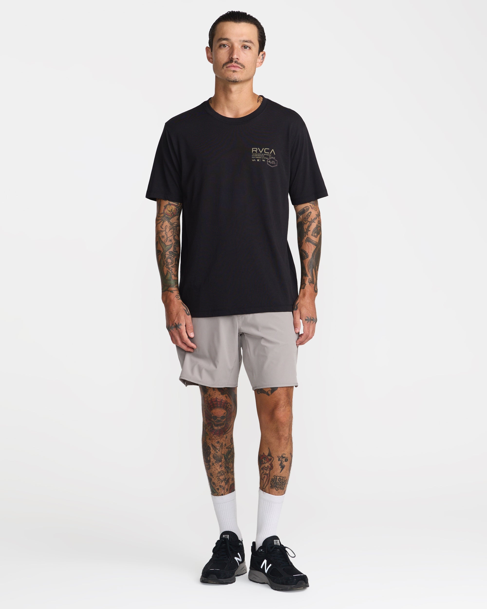 Hex Over Short Sleeve Tee - Black | RVCA online