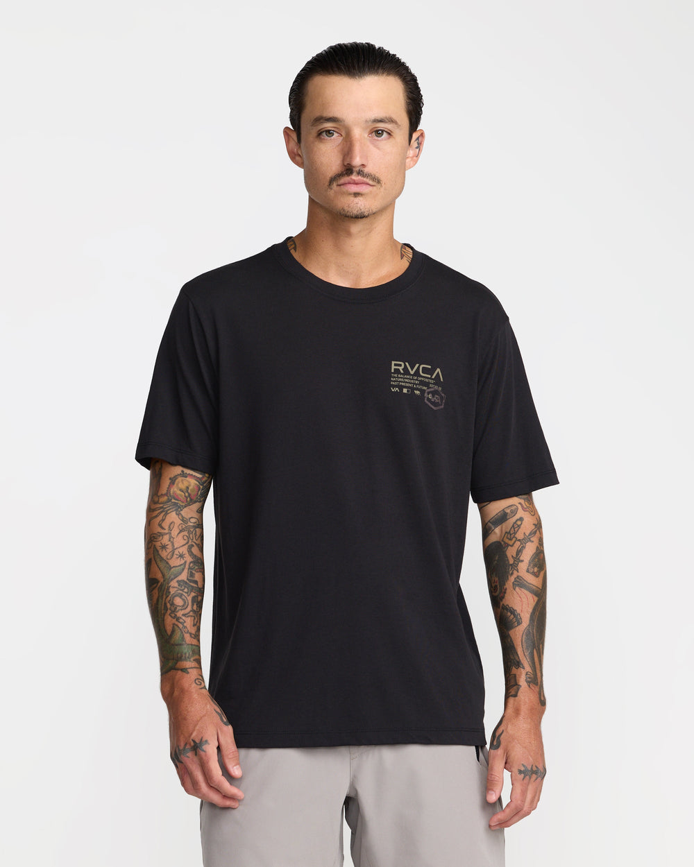Hex Over Short Sleeve Tee - Black | RVCA online