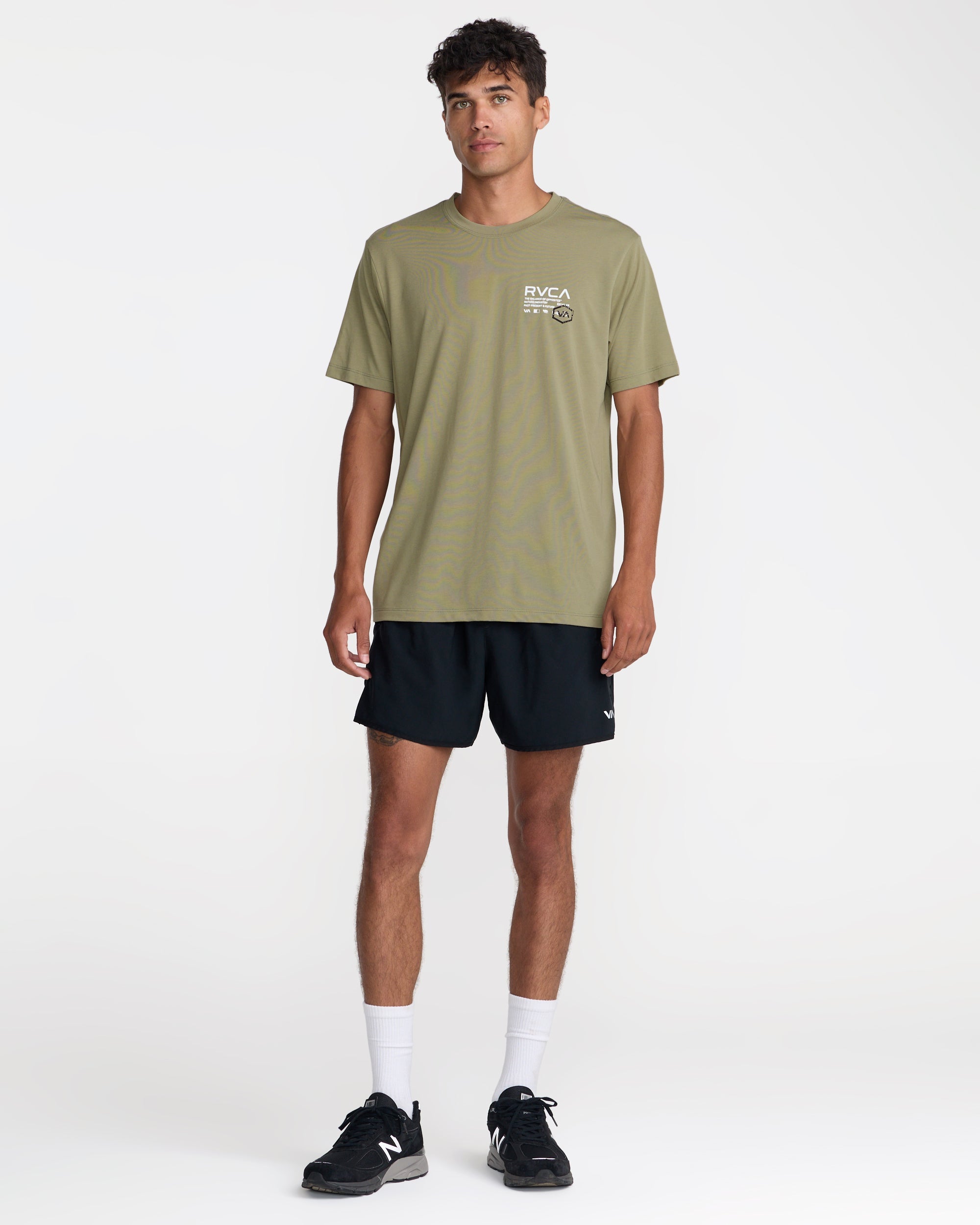 Hex Over Short Sleeve Tee - Covert Green | RVCA outlet