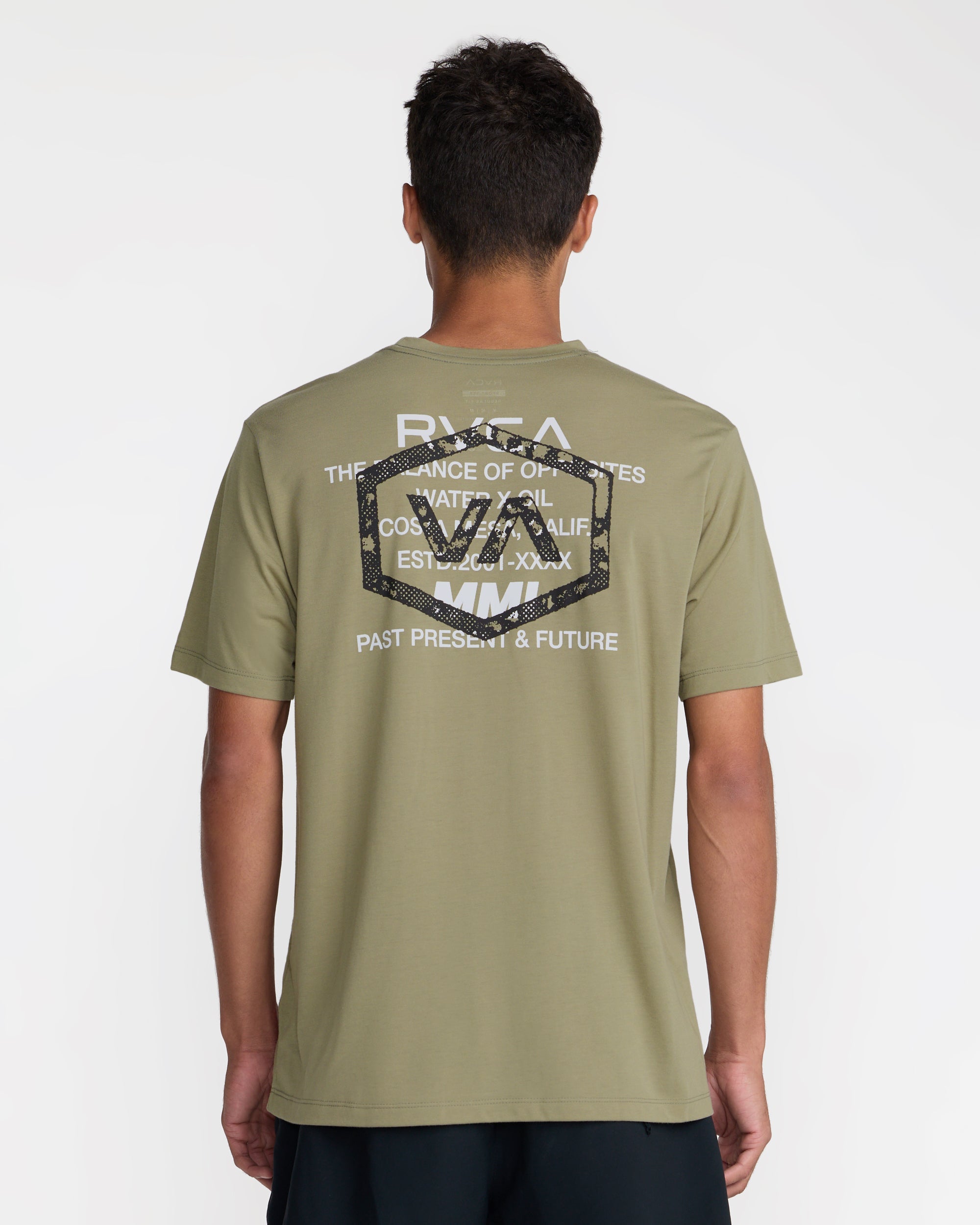 Hex Over Short Sleeve Tee - Covert Green | RVCA outlet