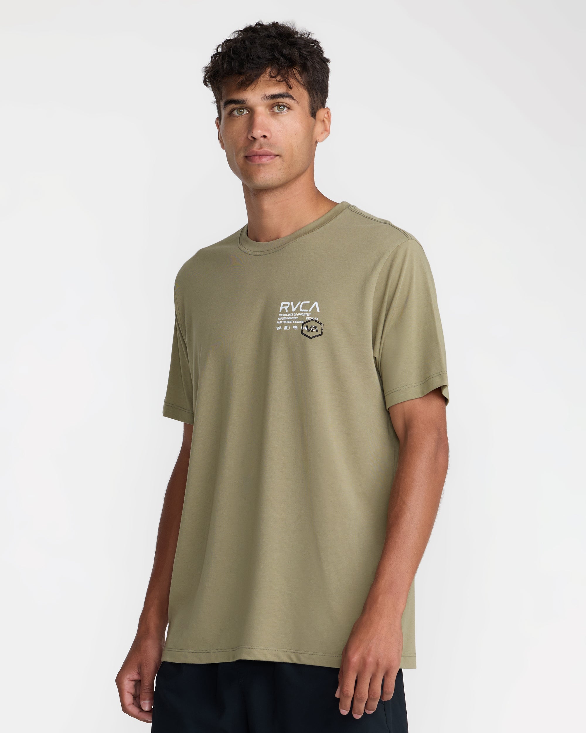 Hex Over Short Sleeve Tee - Covert Green | RVCA outlet