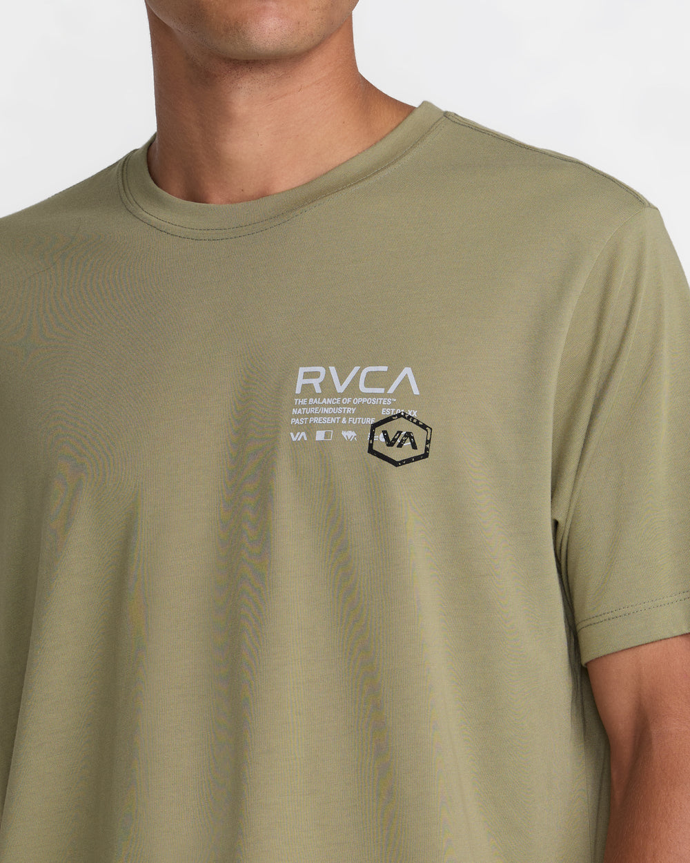 Hex Over Short Sleeve Tee - Covert Green | RVCA outlet