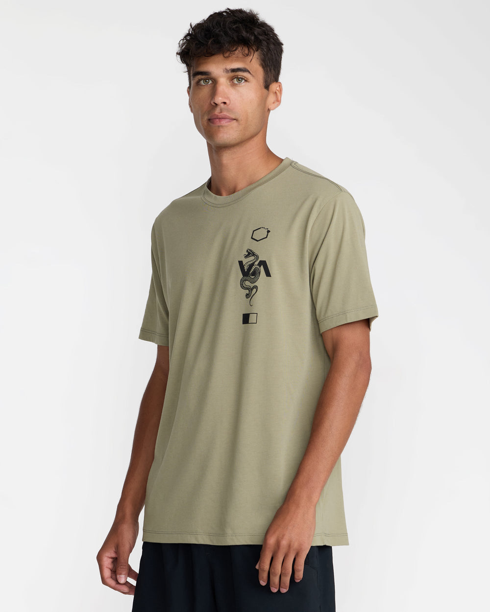 Barron Venom Short Sleeve Tee - Covert Green | RVCA US