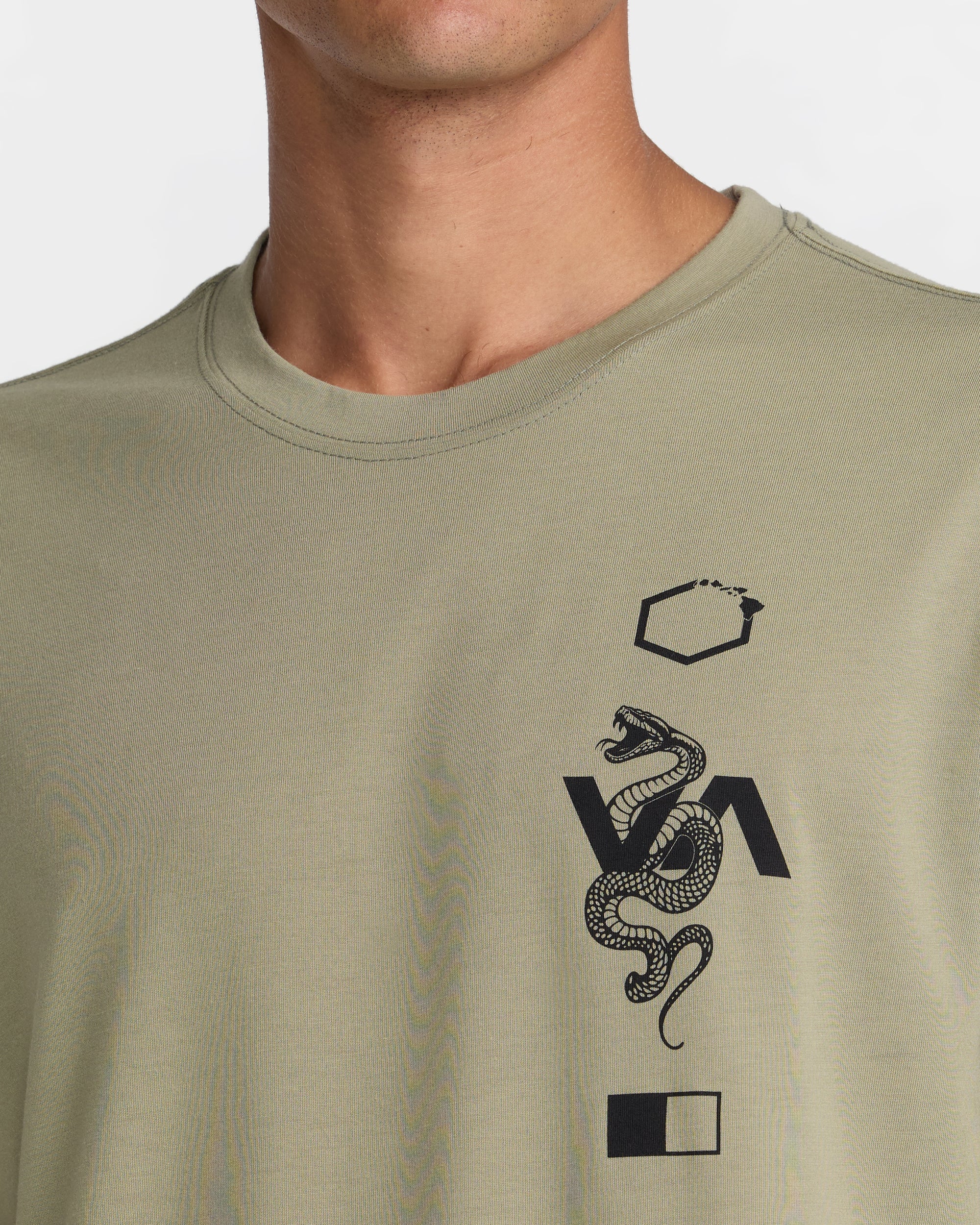 Barron Venom Short Sleeve Tee - Covert Green | RVCA US