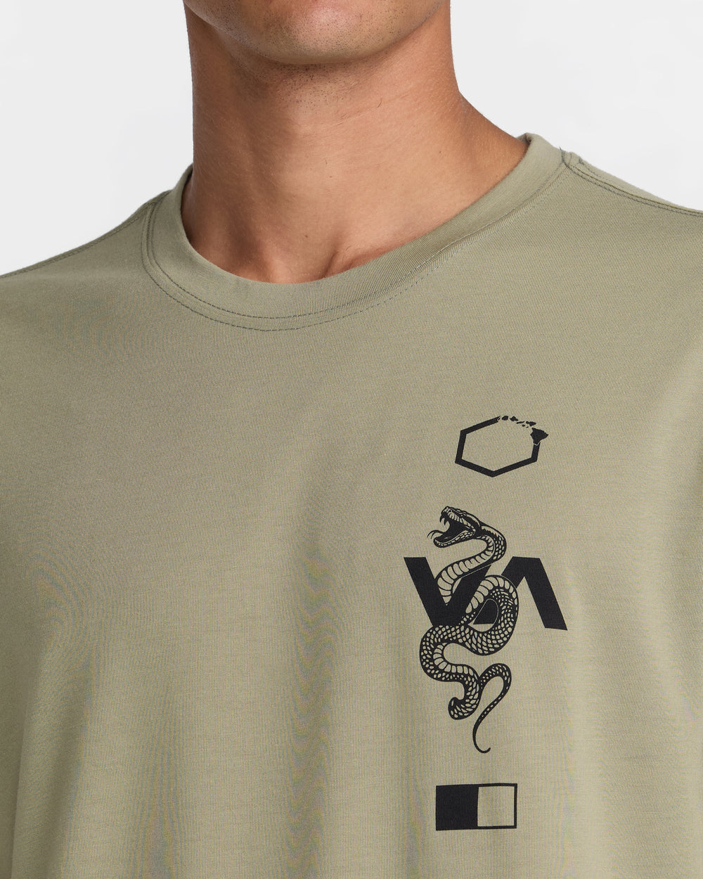 Barron Venom Short Sleeve Tee - Covert Green | RVCA US