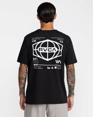 World Hex Short Sleeve Tee - Black | RVCA on sale