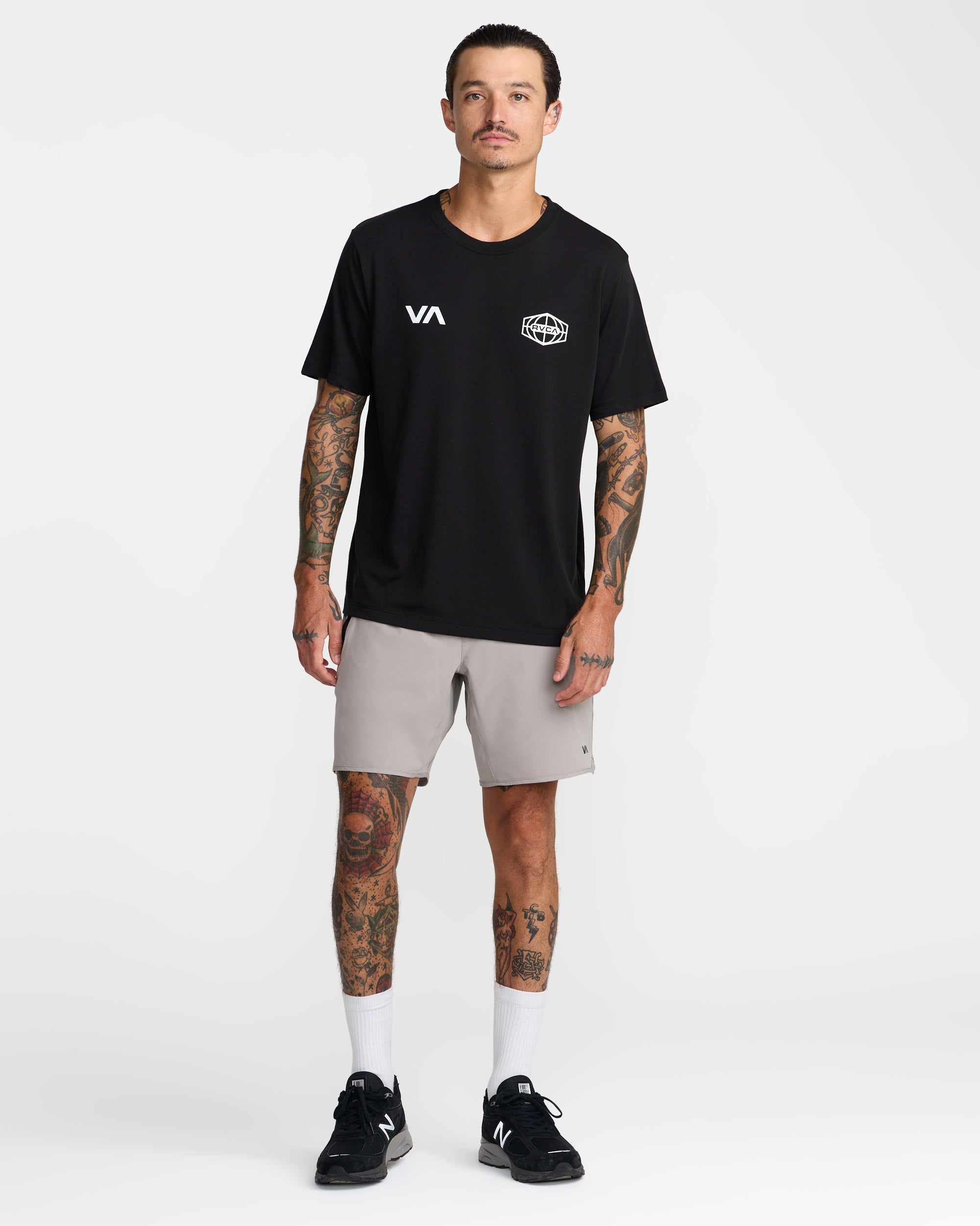 World Hex Short Sleeve Tee - Black | RVCA on sale