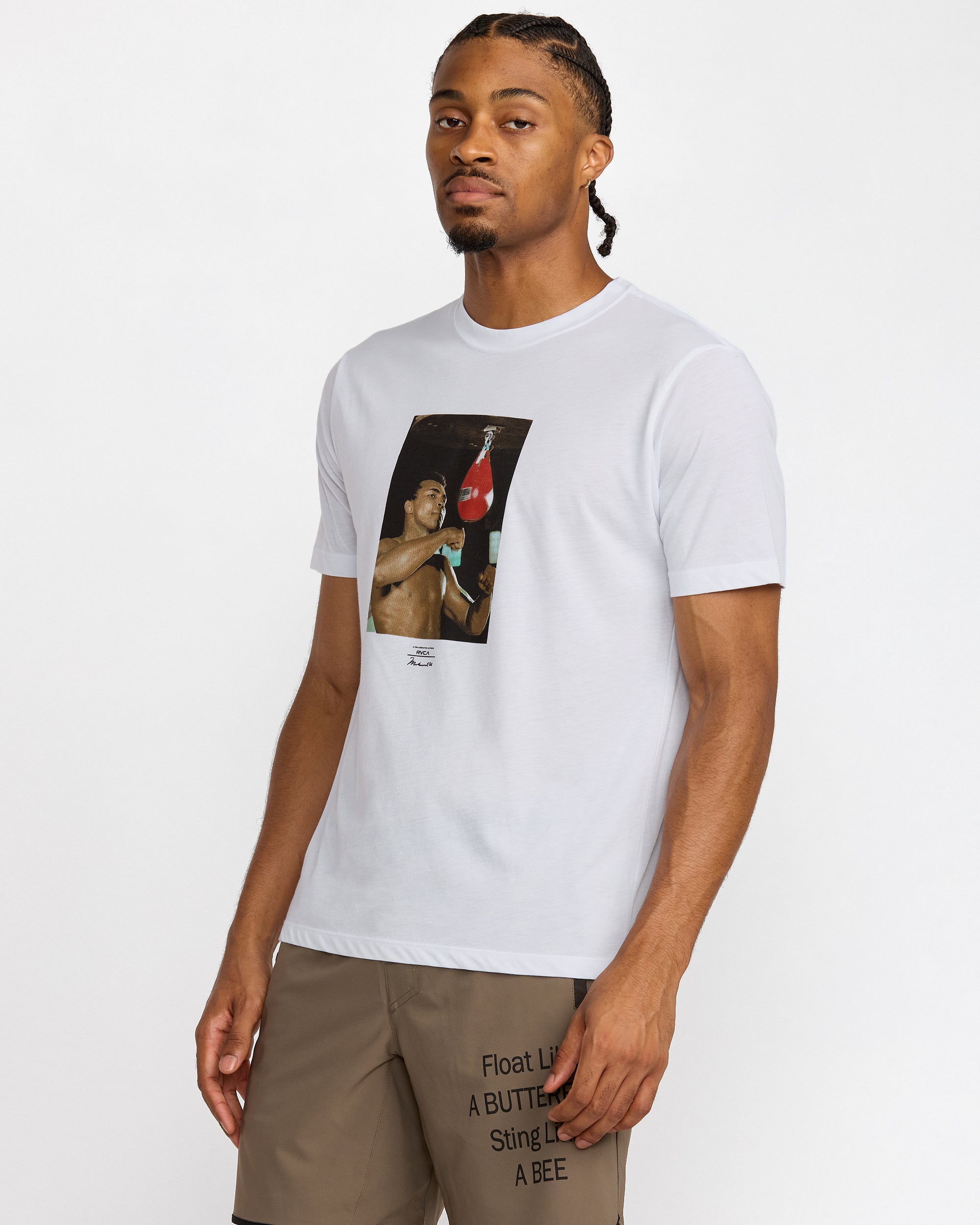 VA X Ali Sting Like A Bee Short Sleeve Tee - White | RVCA sale