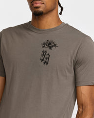 Benj Tiger Eyes Short Sleeve Tee - Mushroom | RVCA outlet