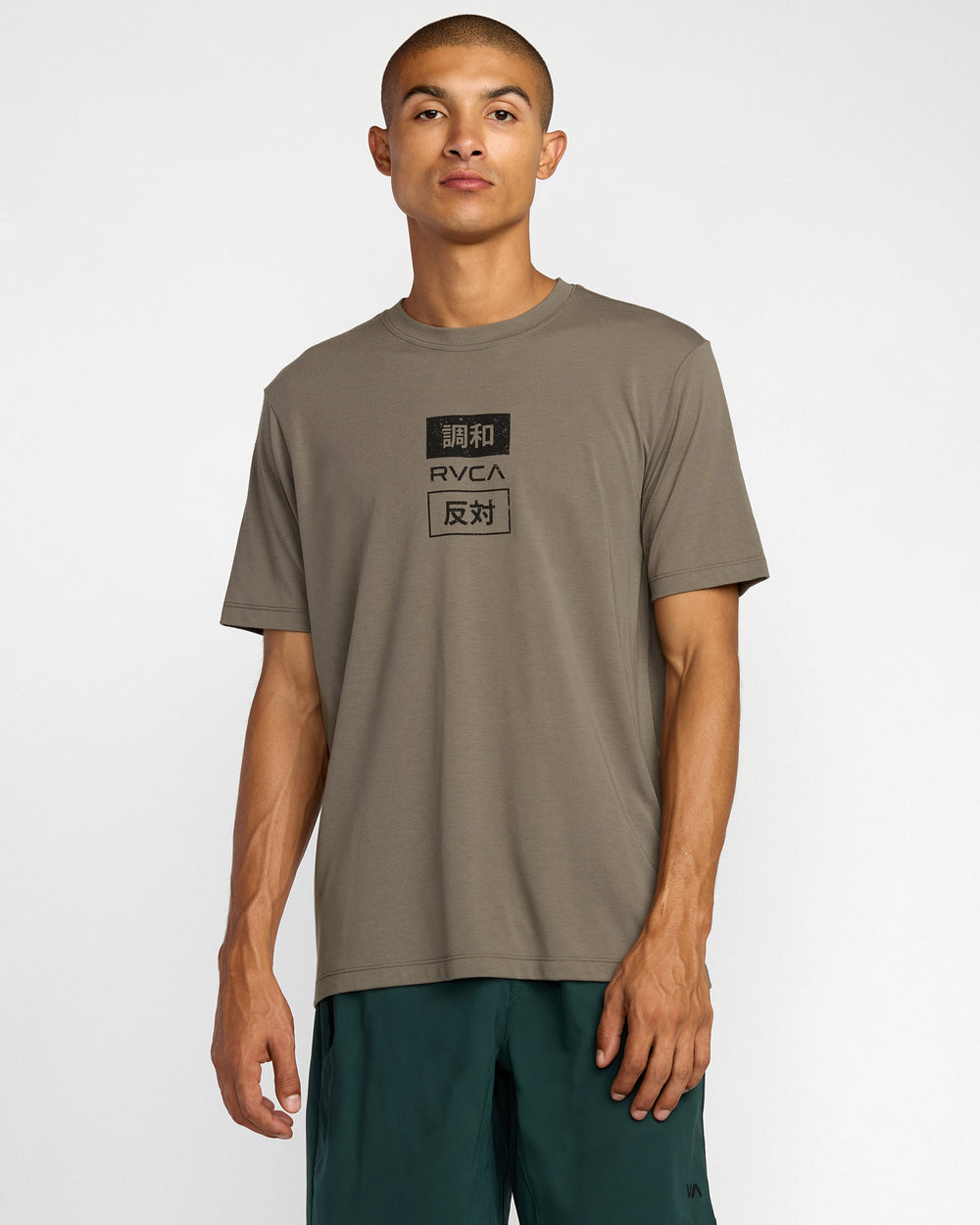 RVCA Trade Short Sleeve Tee - Mushroom | RVCA outlet
