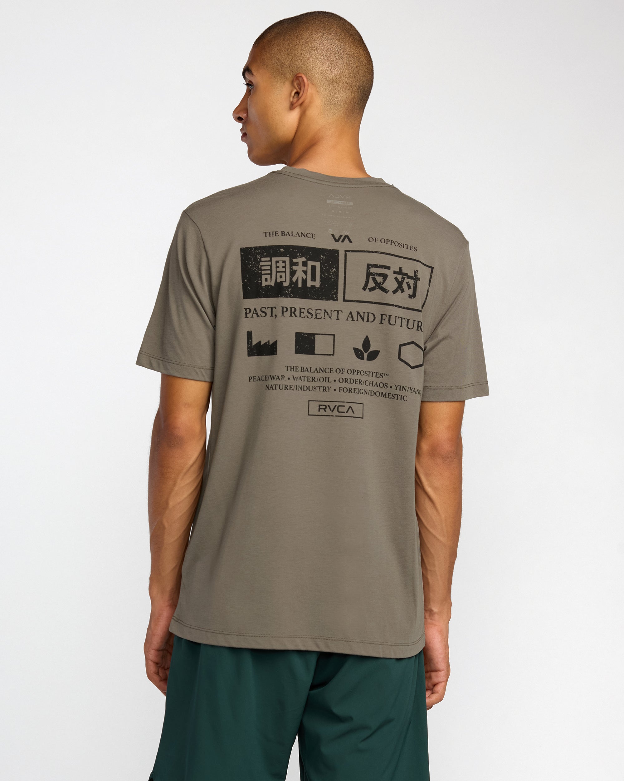 RVCA Trade Short Sleeve Tee - Mushroom | RVCA outlet