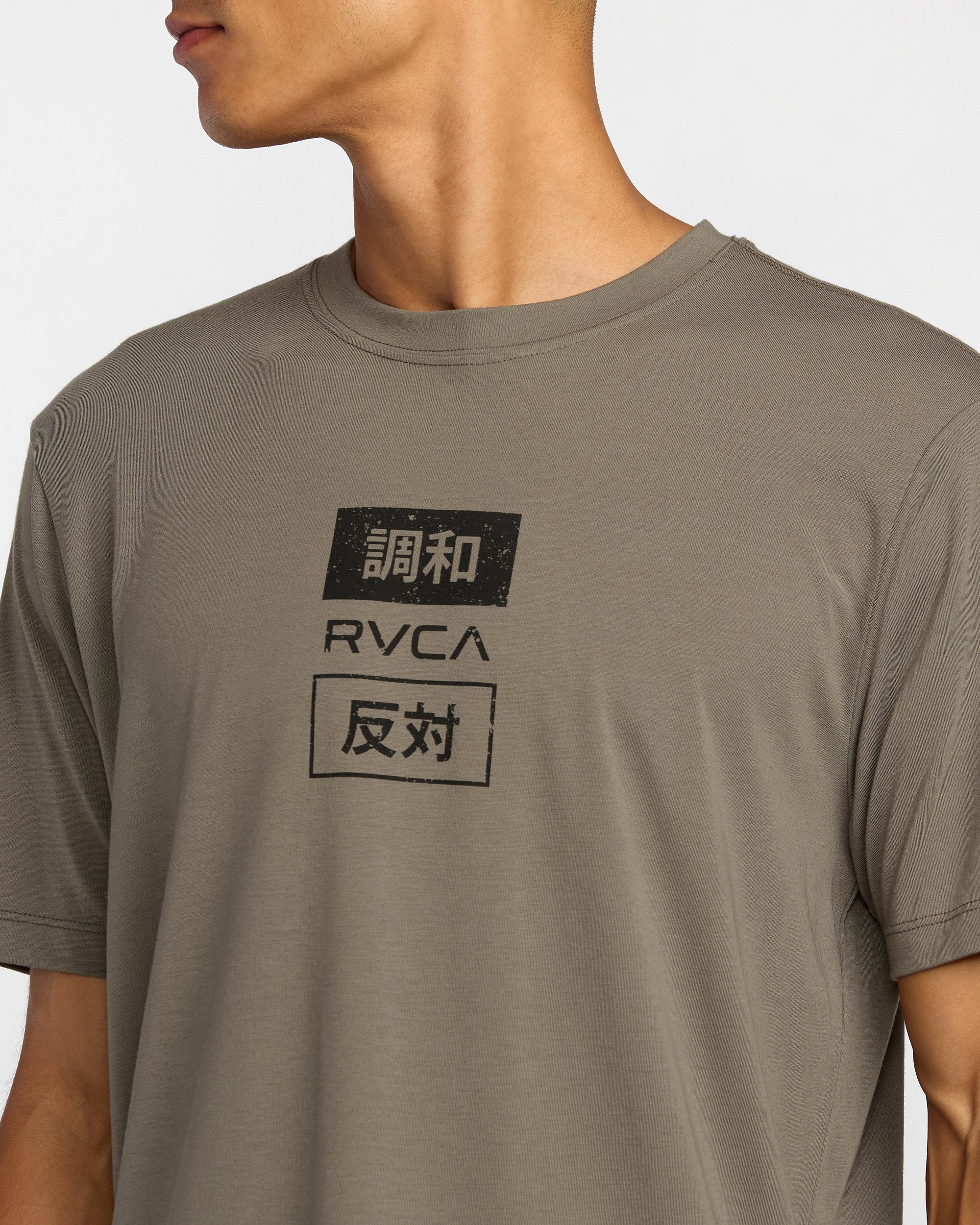 RVCA Trade Short Sleeve Tee - Mushroom | RVCA outlet